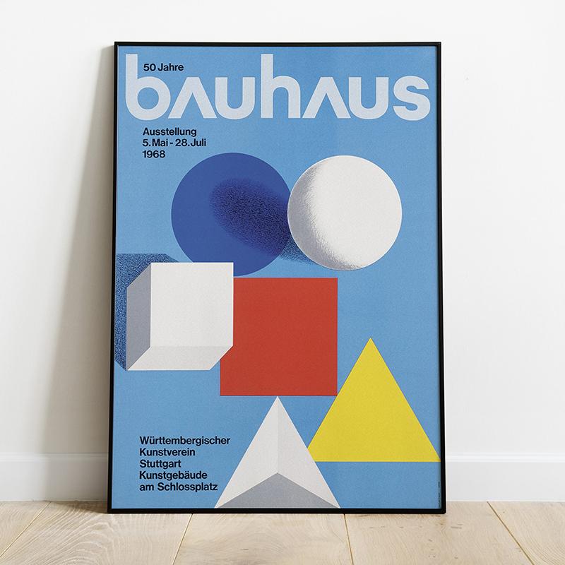 Bauhaus Exhibition Poster Chair Canvas Painting Vintage Bauhaus Print Wall Art Picture for Living Room Cuadros Home Decoration