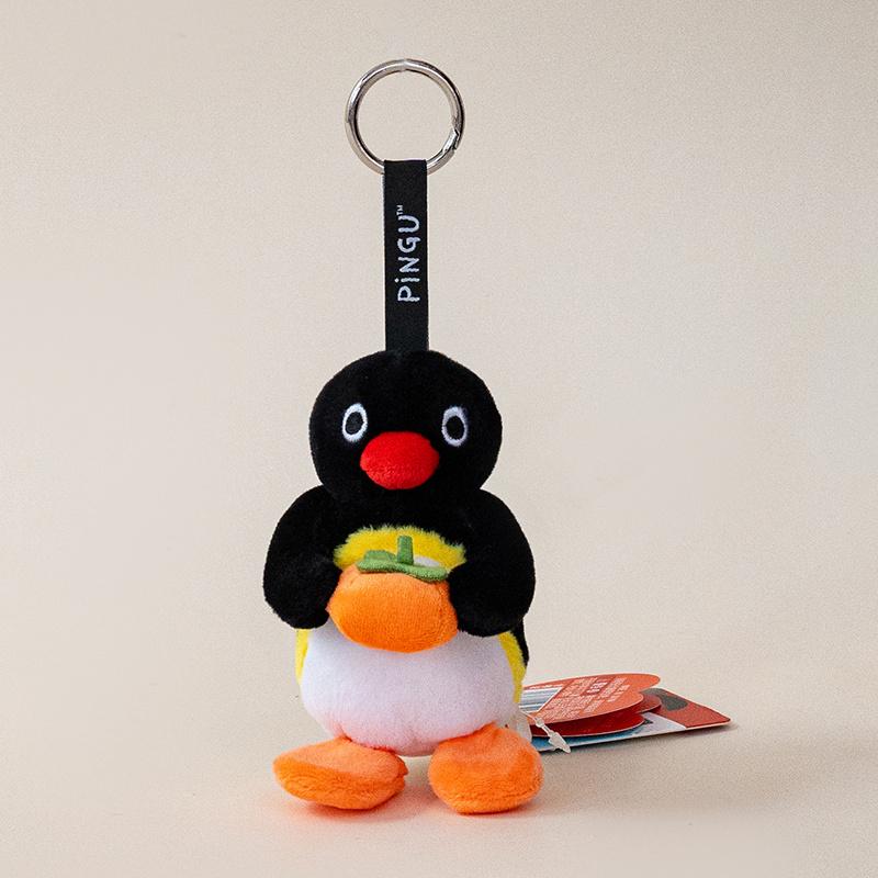 Genuine Pingu Penguin Plush Toy Pendant Adorably Penguin Doll Couple Keychain Car Key Holder Kawaii Home Decor Toys Xmas Gift