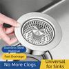 Stainless Steel Sink Stopper Rust-proof Sink Strainer Drain Basket  Bathroom Sink