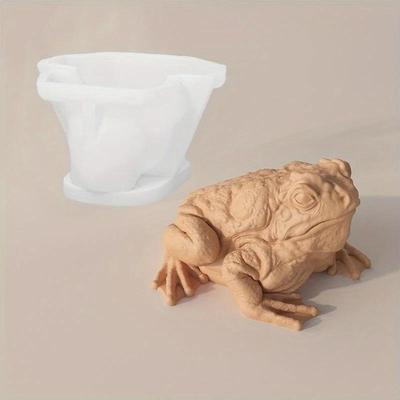 DIY 3D Frosch Kröte Silikon Kerzenformen Tier Geeignet für Schöne Wohnzimmerdekoration