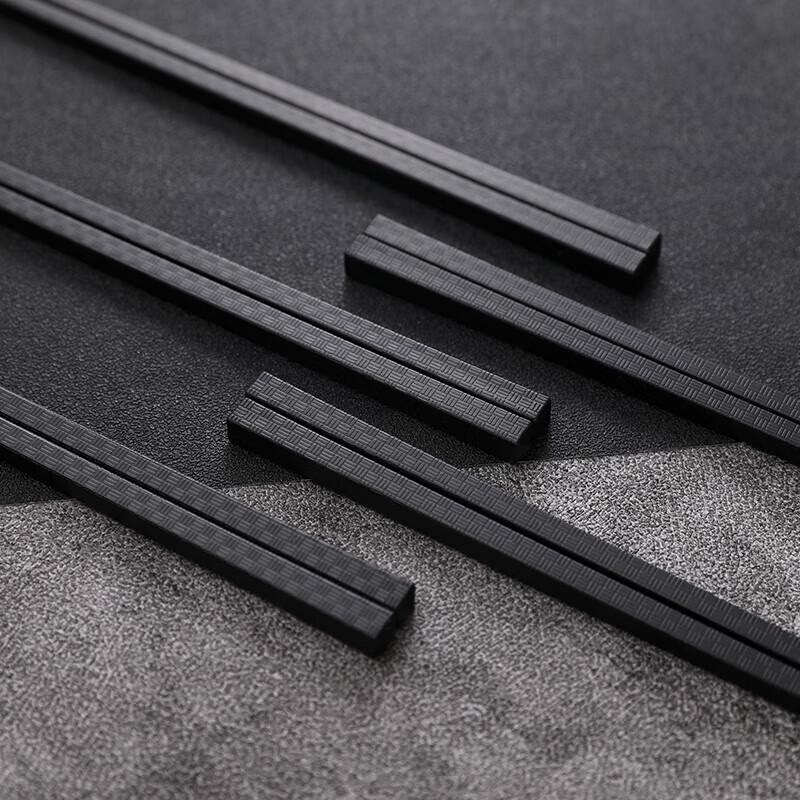 NHZHIW Black Alloy Chopsticks