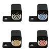 12V Motorcycle Switch 10mm Mirror Mount Motorbike Headlight Hazard Brake Fog Lights Manual-return Switch Waterproof CNC