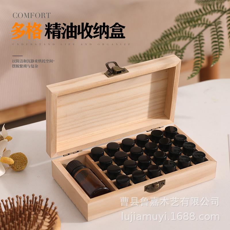 

Деревянная коробка для хранения эфирных масел doTERRA 5 мл с 25 отделениями