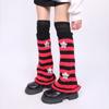 Polainas Punk para Mulheres Fofas Estrela Tricotadas Flare Longas para Botas com Meias Acima do Joelho Conjunto Roupa de Inverno Outono