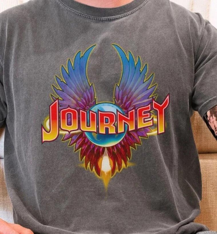

Journey Infinity Wings T-Shirt Rock n Roll Band Vintage Comfort Colors 1717 Tee S