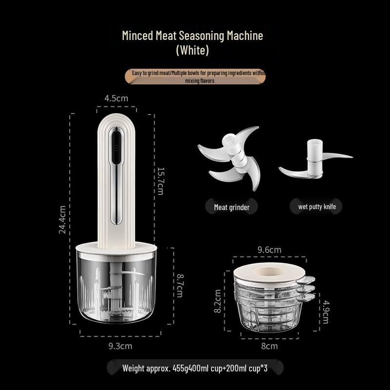Llang Wireless Electric Food Processor & Garlic Masher