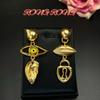 European, American and Western Xiapa, devil's eye, ears, mouth, facial features, expression asymmetry, earrings, medieval vintage earrings