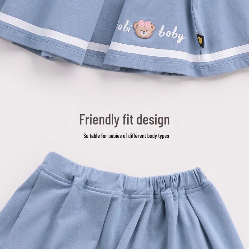 Lablabi Girls' Summer Casual Pleated Skirt