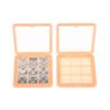 9 Grids Leere Lidschatten-Etui-Palette Augen-Make-up-Aufbewahrungsschale für Frauen-Mädchen-Make-up-Anfänger DIY-Lidschatten-Werkzeug
