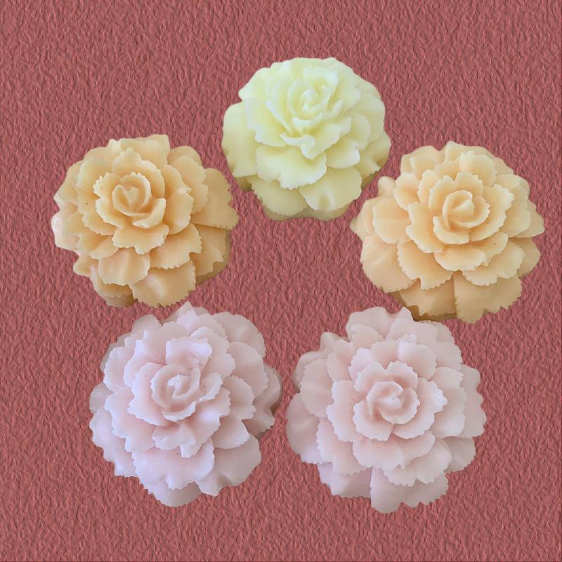 Carnation Silicone Mold for Candle, Flower Diffuser, Car Vent Decoration, and Cake Design