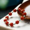 South Red Agate & Natural Turquoise Bracelet with 925 Silver Beads