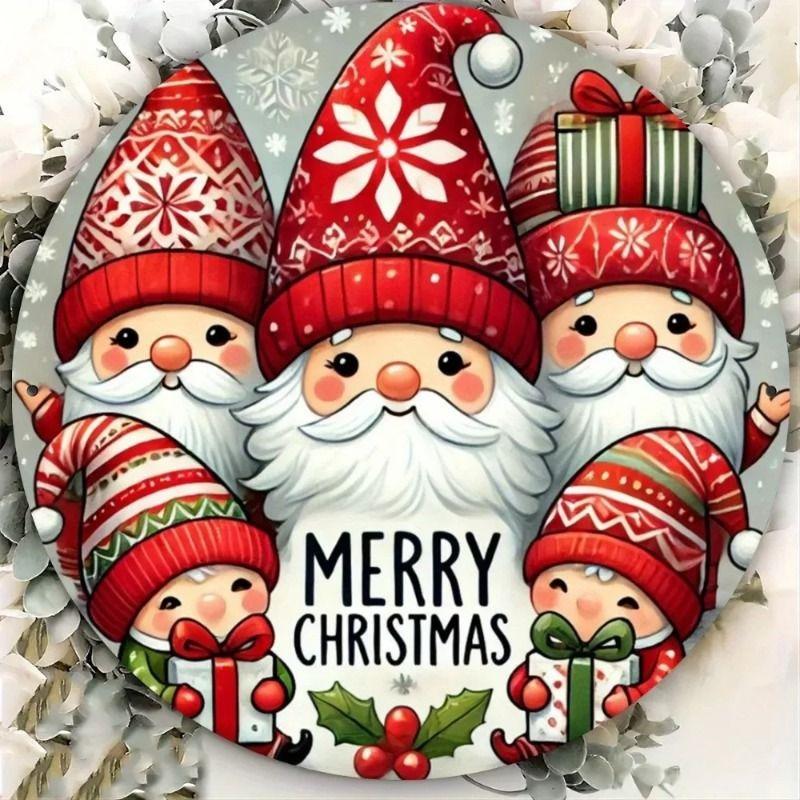 2D Flat Hanging Decorative Metal Sign Hand Painted Art