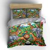 "Wildlife-Themed Jungle Decoration Set" Kid's and Adults' Bedroom Decor, Exquisite Three-piece Bedding Set Gift