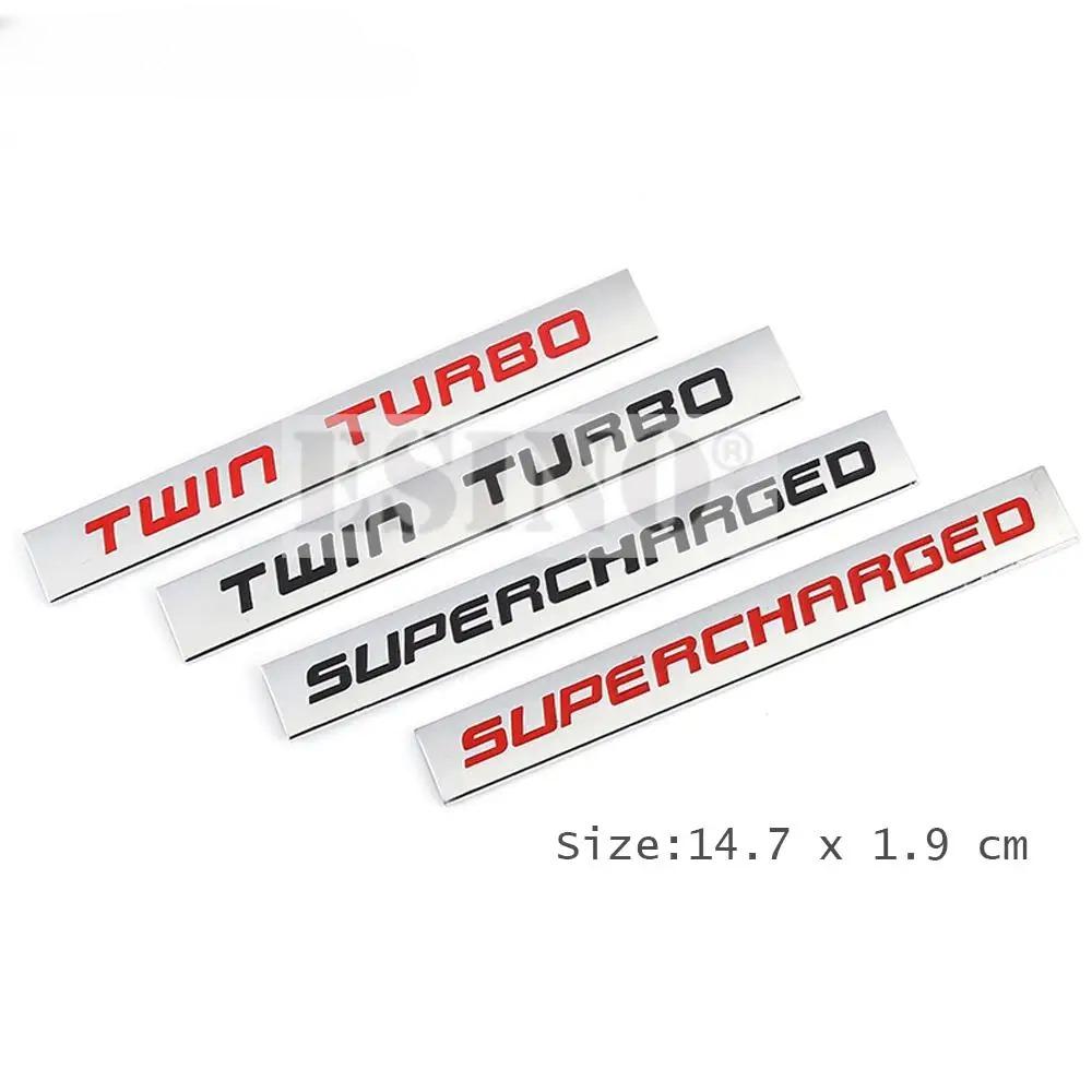 1 Pezzo Styling Auto Turbo Diesel Twin Turbo Turbocharged Supercharged Emblema Adesivo 3D in Lega Metallica Adesivo Badge Carrozzeria Auto