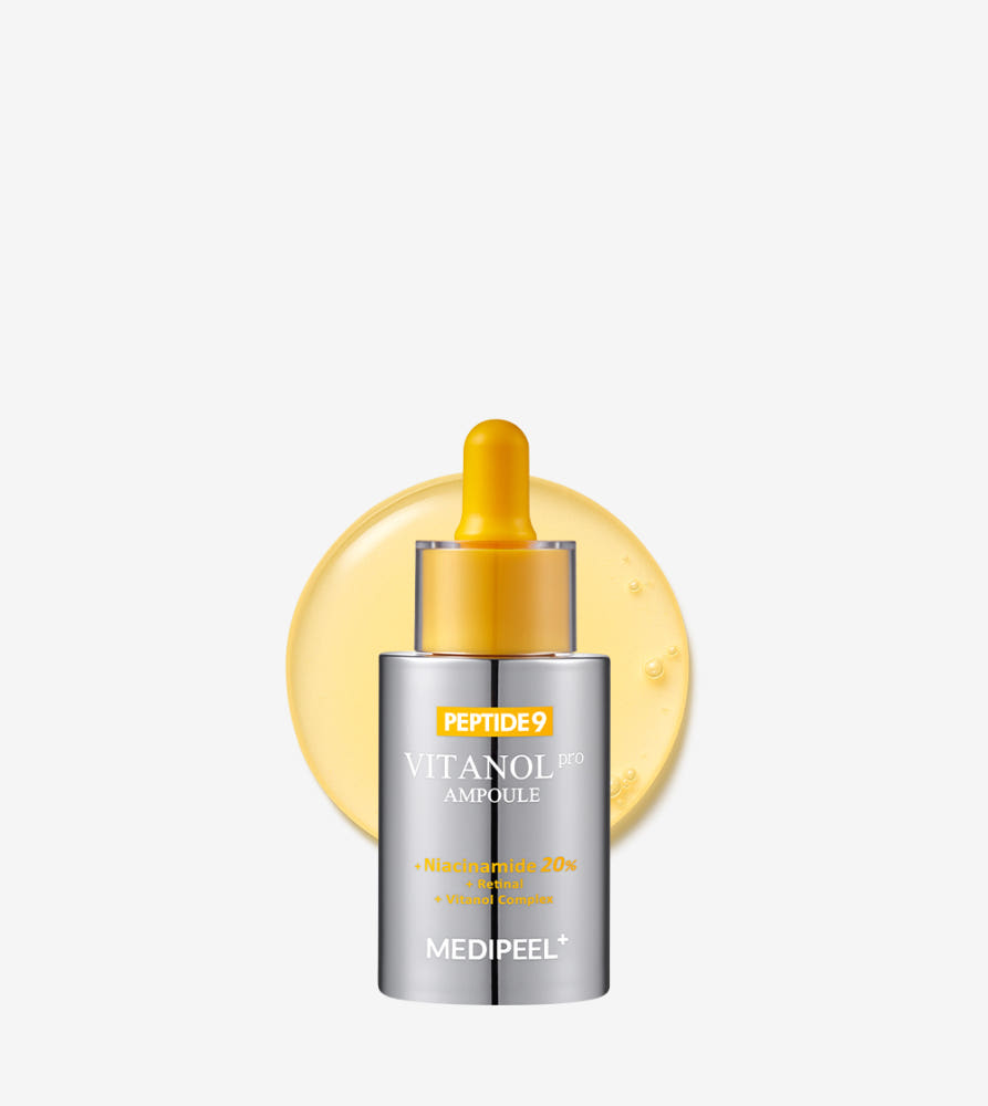 MEDIPEEL Peptide 9 Vitanol Ampoule Pro 30ml 20% Niacinamide Retinal Brightening Firming Dark Spot Care