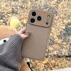 Niche style retro solid color leather pattern for iPhone17Pro max Apple 16 mobile phone case 14/15 advanced sense