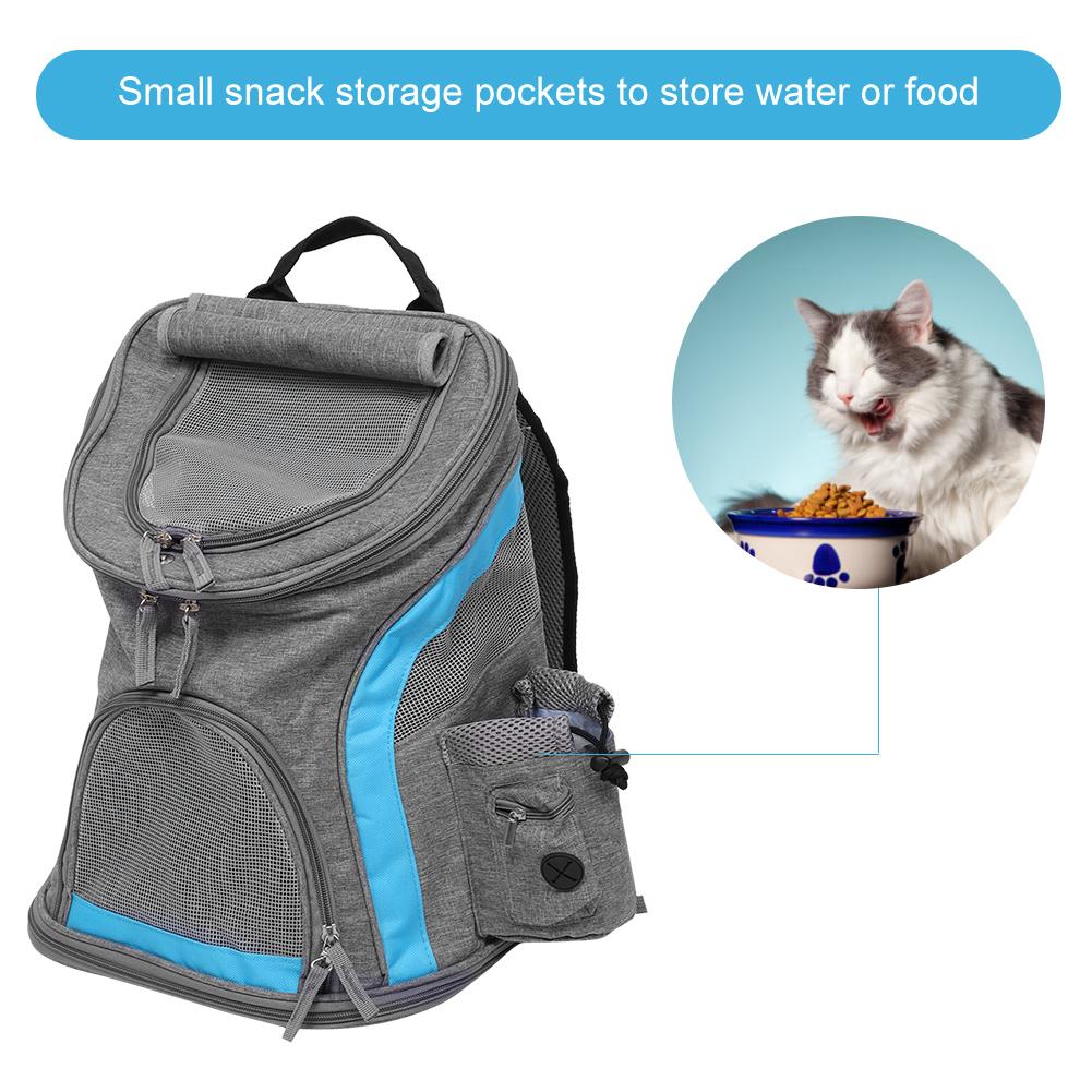 Ekologická prodyšná taška na mazlíčky Skládací taška na kočku Batoh pro venkovní cestování(Modrý