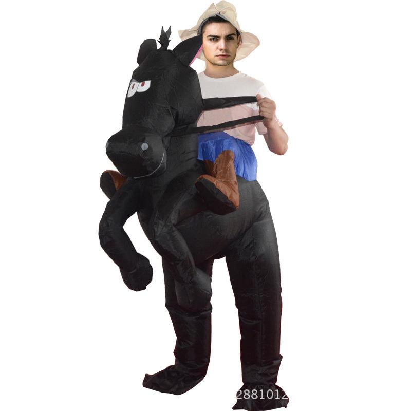 Annual Meeting Cartoon Mascot Stage Costume: Horse, Frog, Dinosaur Inflatable Outfit for Performances