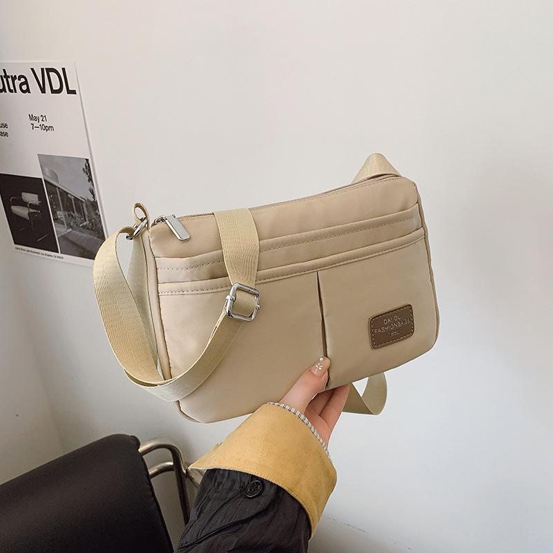 Large-capacity High-end Commuter Messenger Bag Women's Summer New Small Square Bag Canvas Shoulder Bag