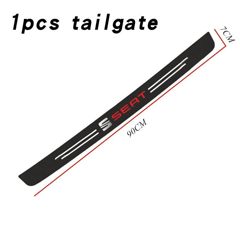 wzbn2 Carbon Fiber Car Door Sill Threshold Protector Auto Sticker Decals For Seat Leon 5f Ibiza 6l 6j Leon 1p Cushion Altea Xl Leon Mk