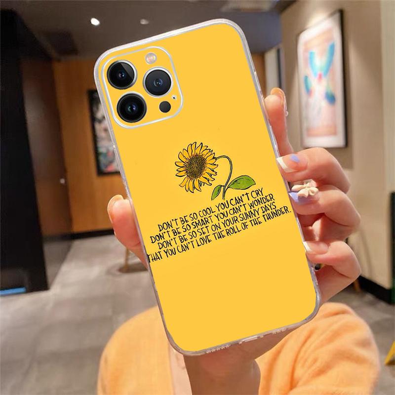 Phone Case For Iphone 17ProMax Air 16 15 14 13 Pro Max 15 16 Pro 15Plus Beautiful Flower Sunflower