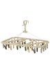 CB Japan Laundry Drying Rack, Camouflage Color, Resin Frame, 32 Pinch Catch Hooks, CAMO X Kogure