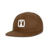 VARZAR VA Square Applique Wool Baseball Cap Brown