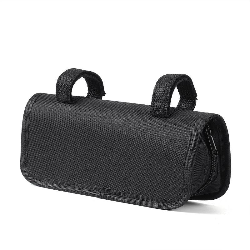 Bicycle Handlebar Tool Storage Bag Waterproof Fabric With Reflective Strip For Mountain Road Cycling Commute