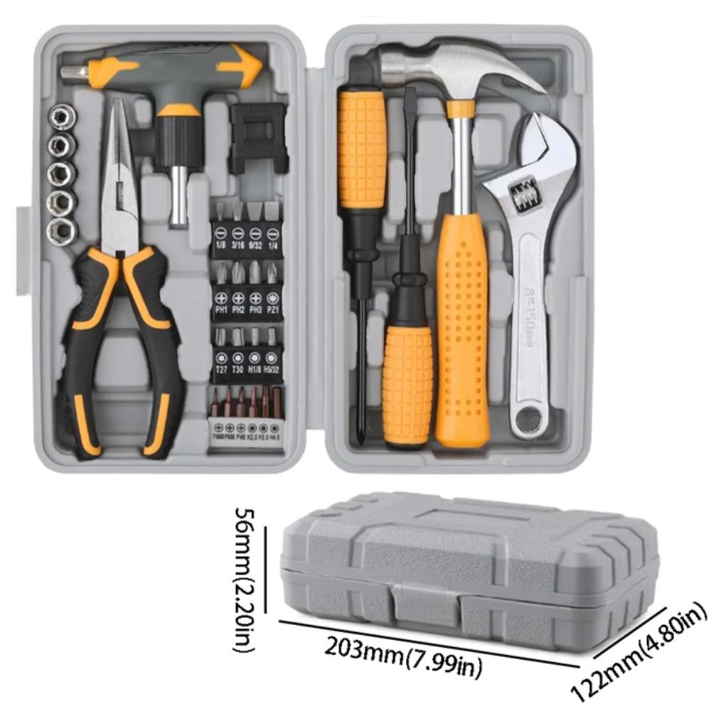 30pc Set T-Handle Ratchet Wrench Magnetic Tool Kit Set Hand Tool Kit  Household DIY 30PCS