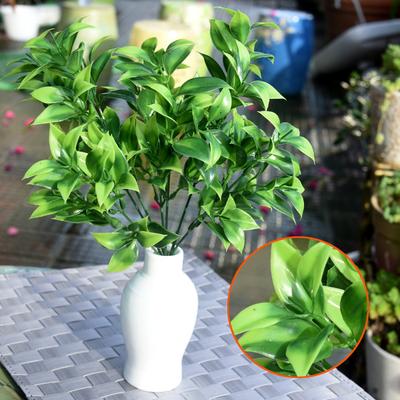7 vidličiek 34 cm umelé rastliny so simuláciou oranžových listov Domov Balkón Záhrada Krajina Dekorácie Príslušenstvo