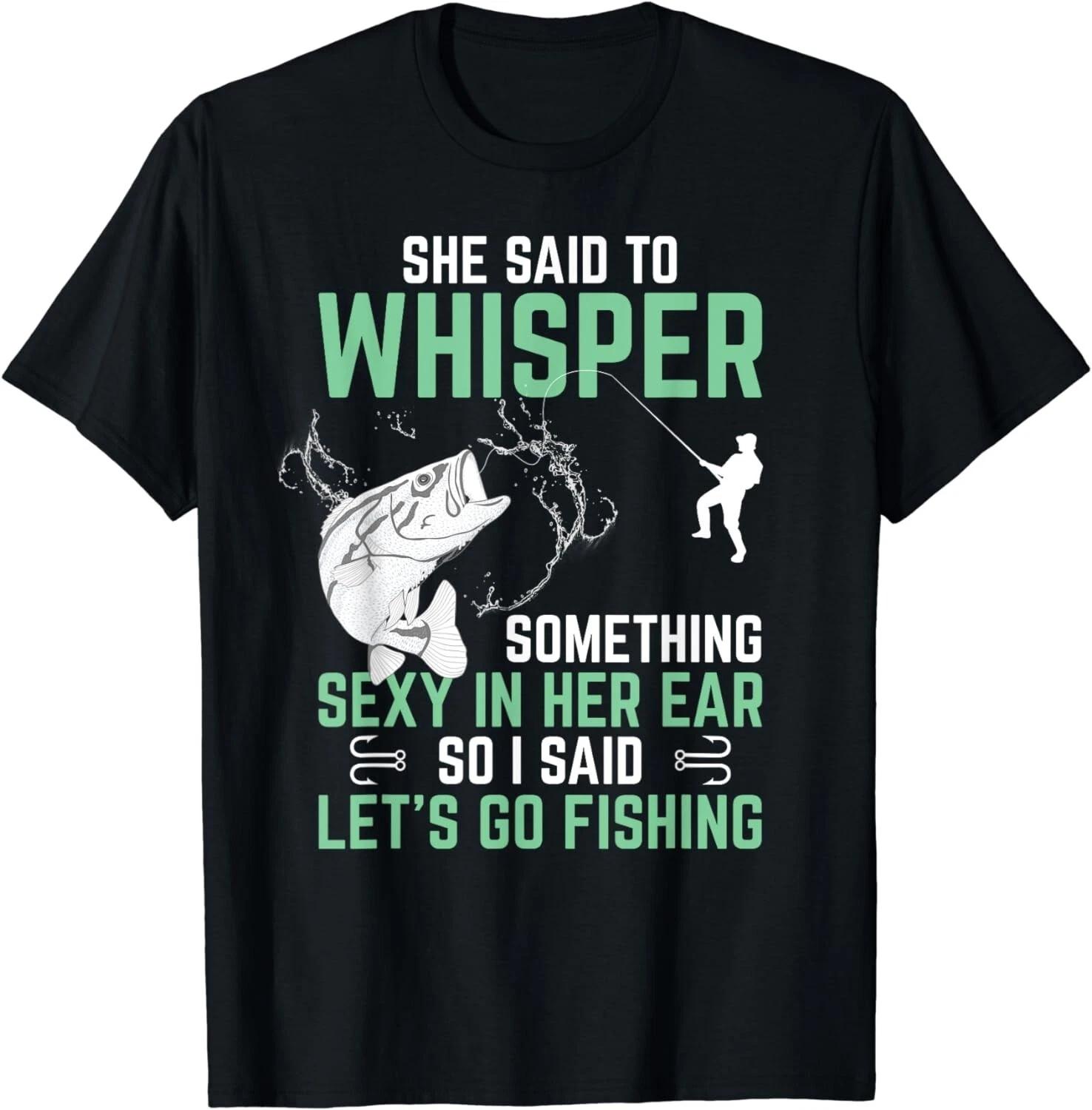 

Men s Fun Fishing Gift Adult Humor with The Word Fisherman Printed Round Neck Short Sleeve Personality Tops 4XL