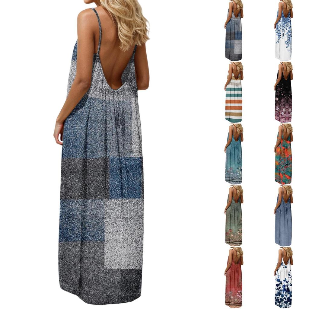 Women's Casual, Fashionable And Retro Printed Dress