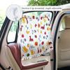 Suction Cup Curtain In The Car Window Sunshade Cover Cartoon Universal Side Window Sunshade UV Protection For Kid Baby Children