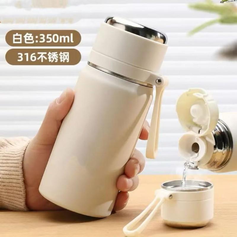 Stainless Steel Vacuum Insulated Water Bottle 500ml 350ml 600ml 800ml 1000ml Double Wall Leakproof Travel Cup Men Women