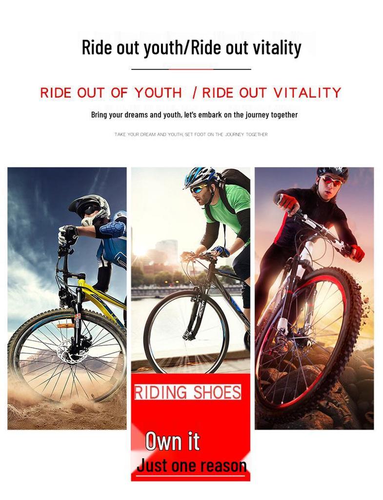 Unisex Breathable Lockable Cycling Shoes - Men's Road & Non-Lock Mountain Bike Shoes Available