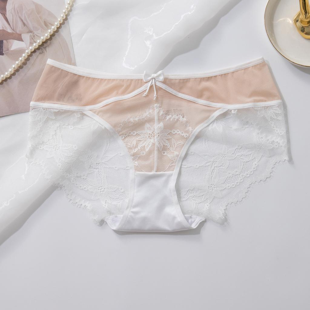 Mid Waist Lace Sexy Panties Breathable Plus Triangle High Elasticity Women’s Panties