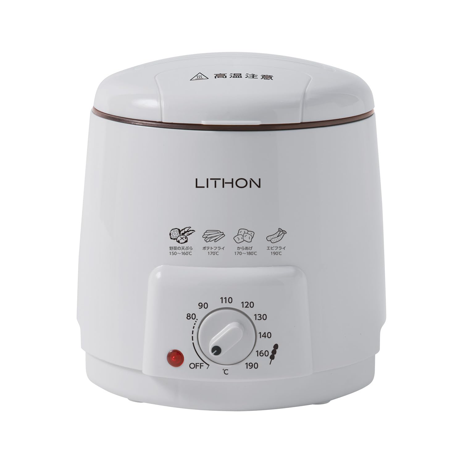 

LITHON Street Sweets Maker Temperature Basket Lid Can Make Apple Fruit Recipes White Tanful Fryer, Adjustable, Included, Oil-Proof Included, Candy,