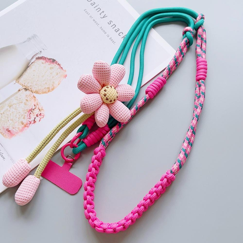 Detachable Crossbody Phone Strap Flower Phone Neck Straps Mobile Phone Lanyard  Outdoor Travel
