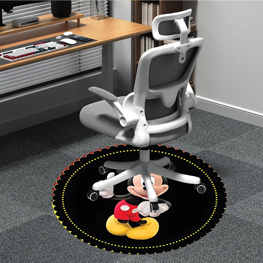 

1pc Mickey Mouse Chair Carpet for Office, Non-slip, Soft and Durable Office Rug, Perfect for Office yy251226051 80cm by 80cm