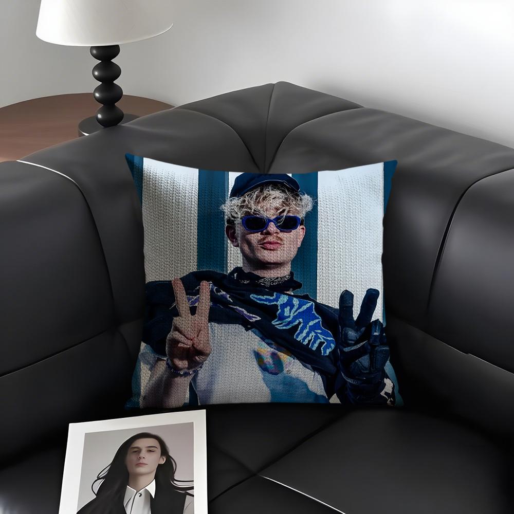 

JJoost KleinN Rapper Cushion Cover Natural Linen Organic Fabric DoubleSided Printing Sofa Home Decor Gift Pillow Case 30x30cm