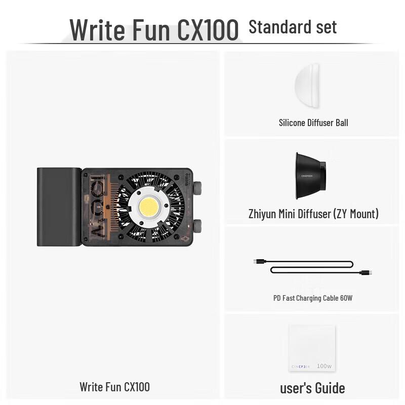 Zhiyun WriteFun CX100 100 Вт двухцветный COB видеосвет