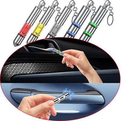 Bullet-shaped Zinc Alloy Anti-static Keychain 