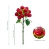 Red Berry Raspberry Artificial Plant Green Leaves DIY Simulation Berry Branches Floral Arrangement Accessories Faux Fruit