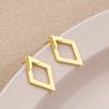 Sophisticated Geometric Design Double Layer Earrings For Women With A Touch Stylish