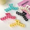 Hollow Heart Hair Claw Acrylic Shark Clip Sweet Love Hair Clip  Girls