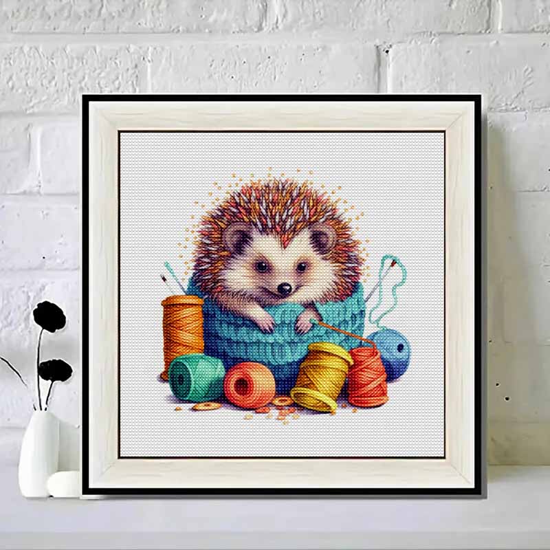 Nieuwe Collectie 5D DIY Volledige Cirkel Diamant Schilderen "Egel" Borduurwerk Kruissteek Huisdecoratie Cadeau