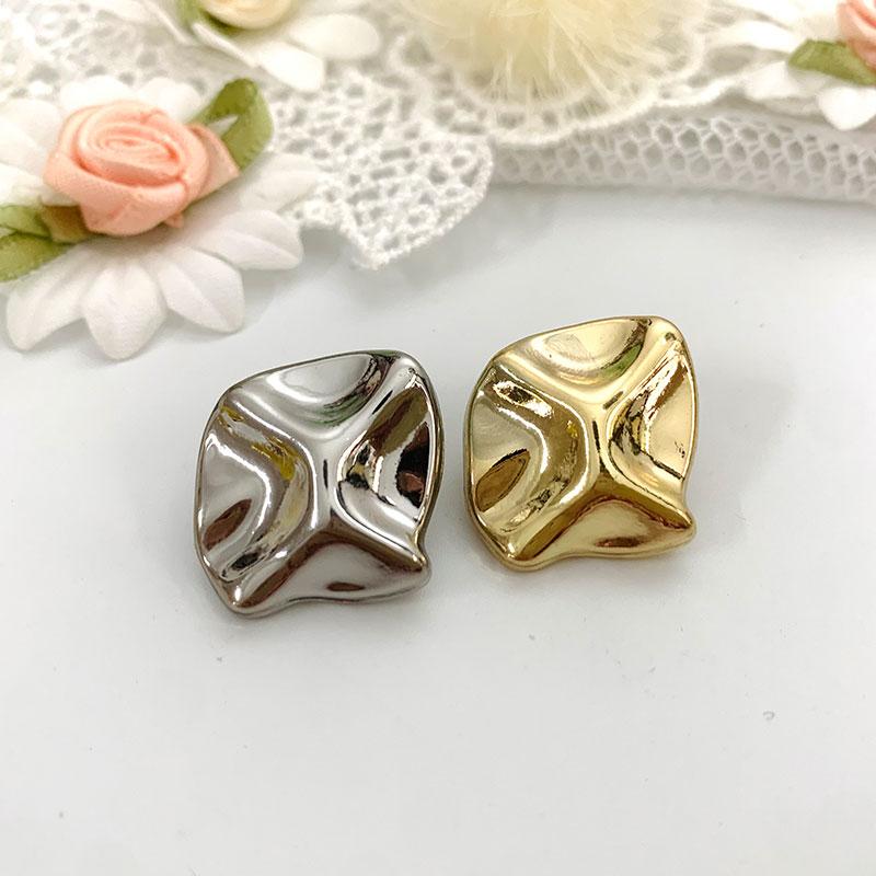 Vintage Metal Buttons For Clothing Designers Diy Crafts Supplies Jacket Embellishment Garments Glitter Sewing Accessories 10pcs
