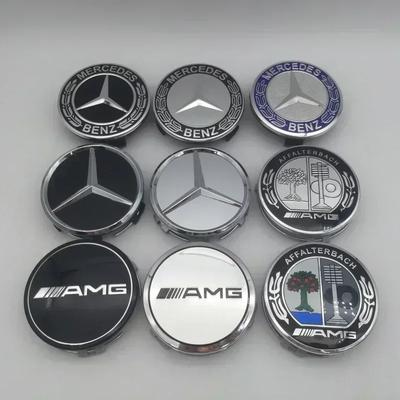 20pcs 3D 75mm For AMG Car Emblem Wheel Hub Center Cap Badge Covers Sticker Decals Styling Accessories