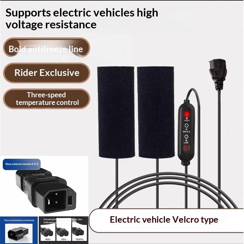 1 Set Schnelles Aufheizen Nicht-Zerstörende Aufklebbare Montage Wärmer Moto USB Beheizte Lenkergriffe 3-stufige Temperaturregelung