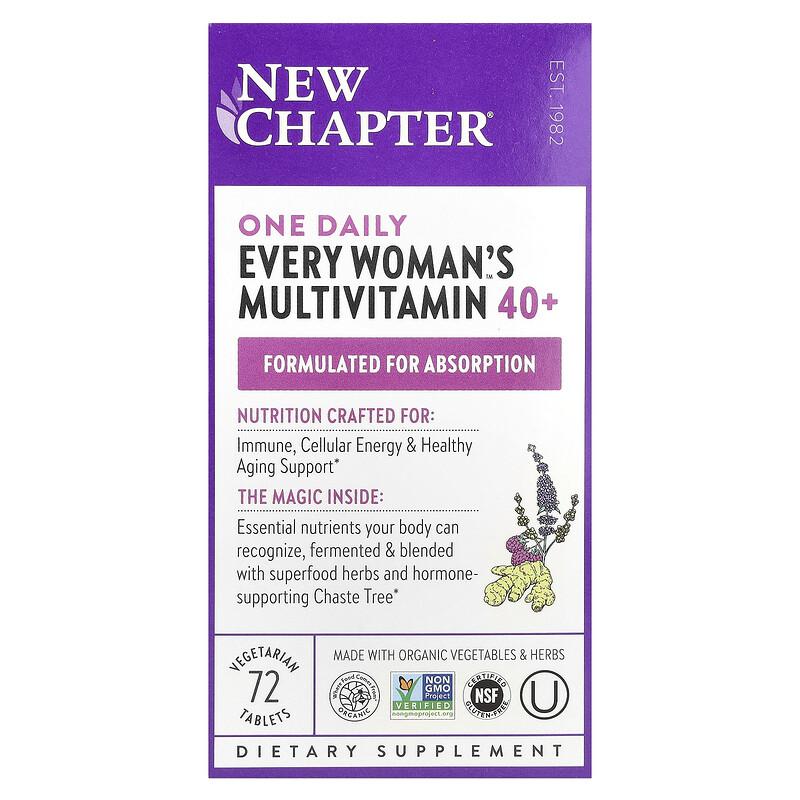 One Daily Every Woman's™ Multivitamin 40+, 72 Vegetarian Tablets